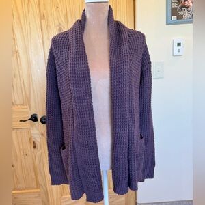 Purple Knit Cardigan/Sweater: A New day